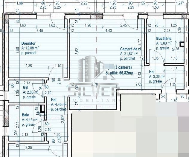 Apartament cu 3 camere dec.+TERASA de 60 mp. - Poză 2