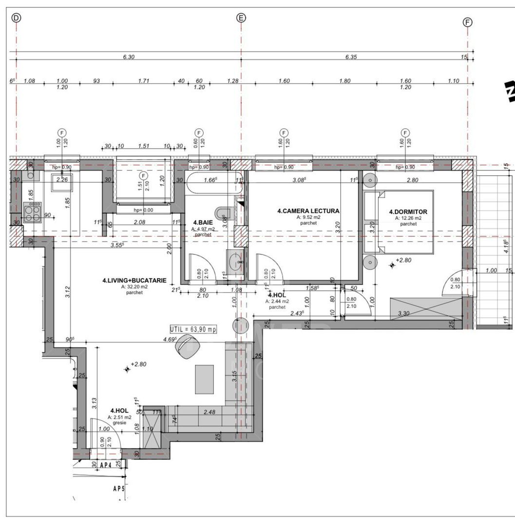 COMISION 0% Apartament De Vânzare | Apartament 3 camere | Etajul 4 - Poză 5
