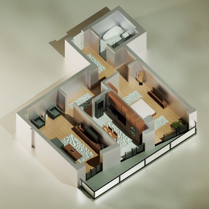 Tomis Nord - Vanzare apartament decomandat cu 2 camere, bloc nou. - Poză 2