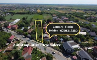 Teren Stradal 2.300 mp, 30 ml Deschidere, Investitie PREMIUM - Poză 1