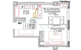 Vânzare, apartament, 1 cameră, str. Ialoveni, Telecentru - Poză 3