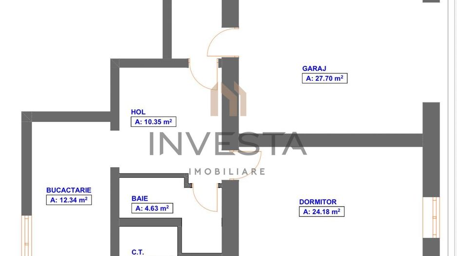 Apartament spectaculos, design premium, gradina proprie 65 mp! Garaj! - Schiță 14