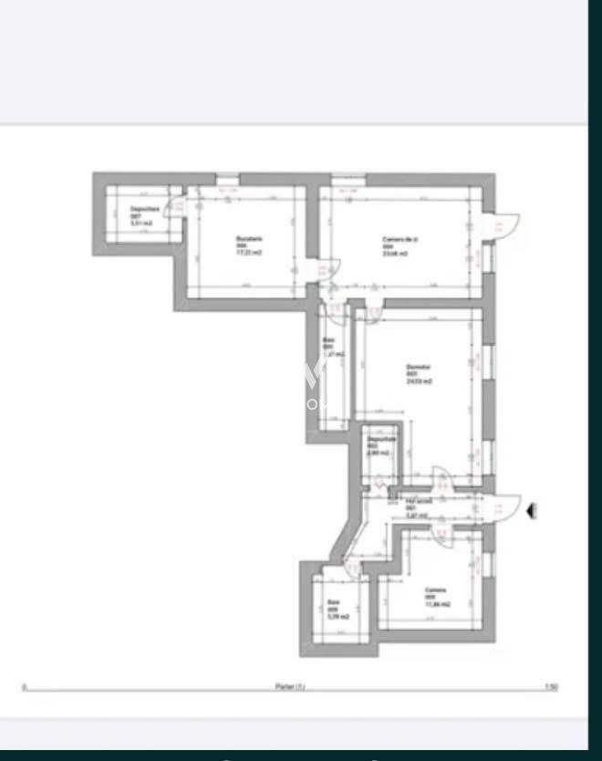 Apartament 3 camere, 102 mp - ultracentral - Schiță 13