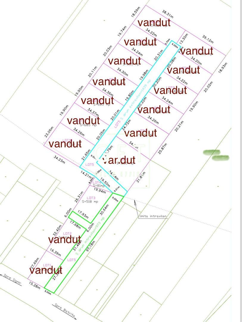 Ultima parcela! Teren intravilan, Str.Soarelui - Poză 1