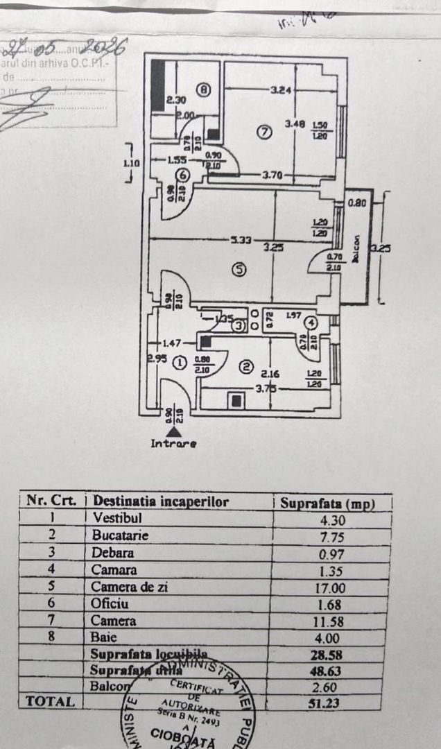 APARTAMENT 2 CAMERE | CRANGASI | OPORTUNITATE - Schiță 11