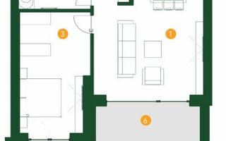 2 camere parter cu gradina | zona Jandarmeriei | - Poză 13