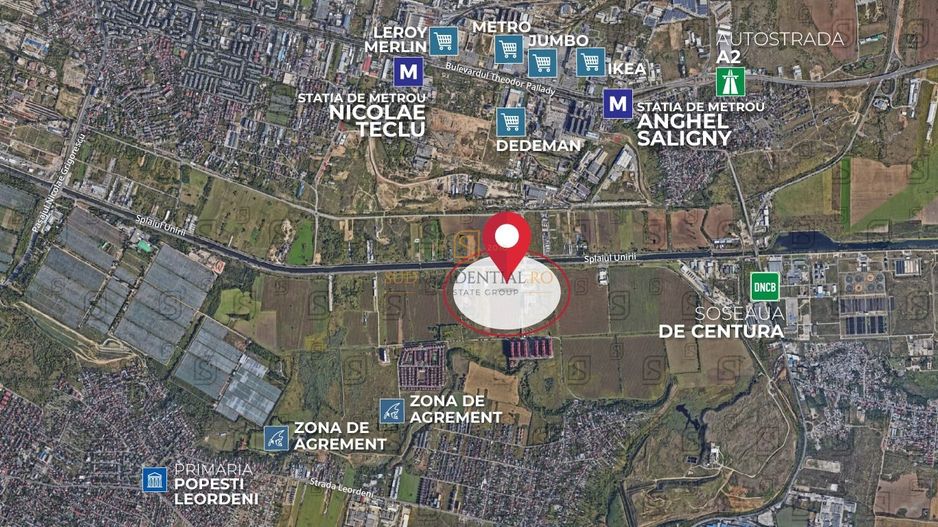 Teren intravilan 1100 mp | Deschidere 31,53 ml | Zona mixta P+4 - Poză 4