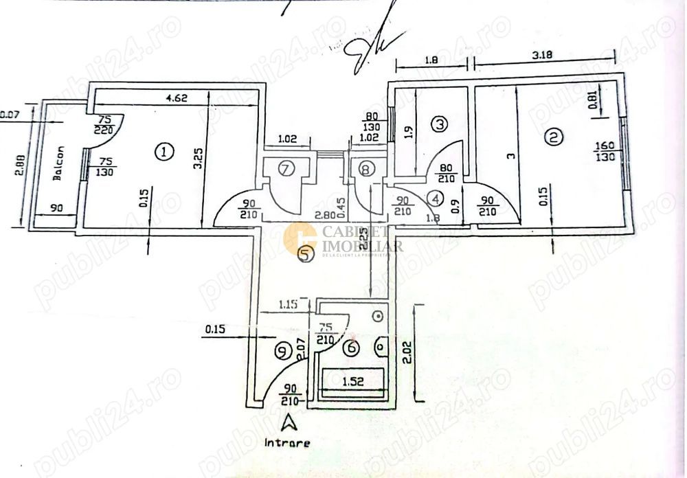 2 Camere - 46mp | Metrou Lujerului 3 min | et intermediar - Schiță 13