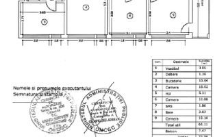 Apartament 3 camere-Metrou Costin Georgian-Piata Minis - Schiță 22