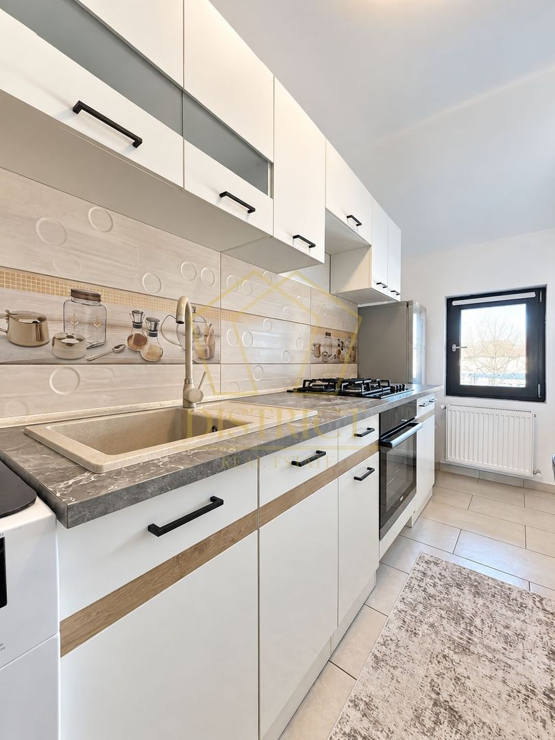 Apartament cu 2 camere mobilat | Etajul 1 | 57 mp utili | in Giroc la asfalt. - Poză 10