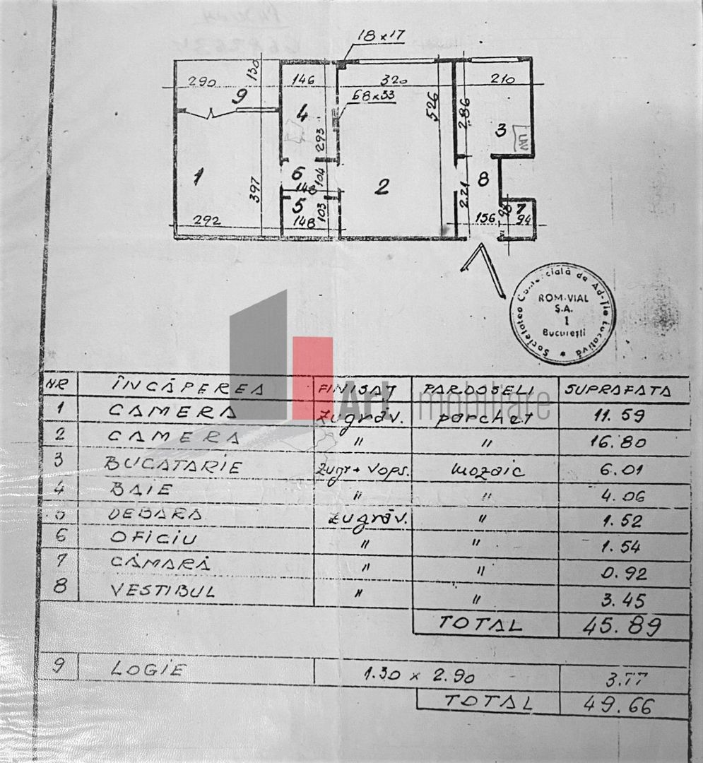 Apartament 2 camere, semidecomandat|Comision 0%-zona Pajura - Schiță 13