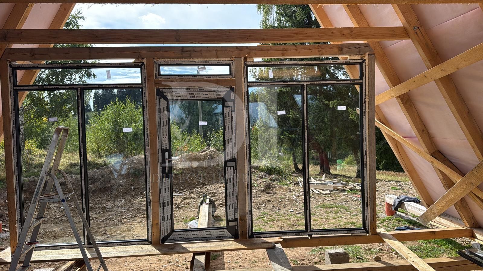 Cabana tip A frame si teren 1000 mp de vanzare / Marisel . Cluj - Poză 5