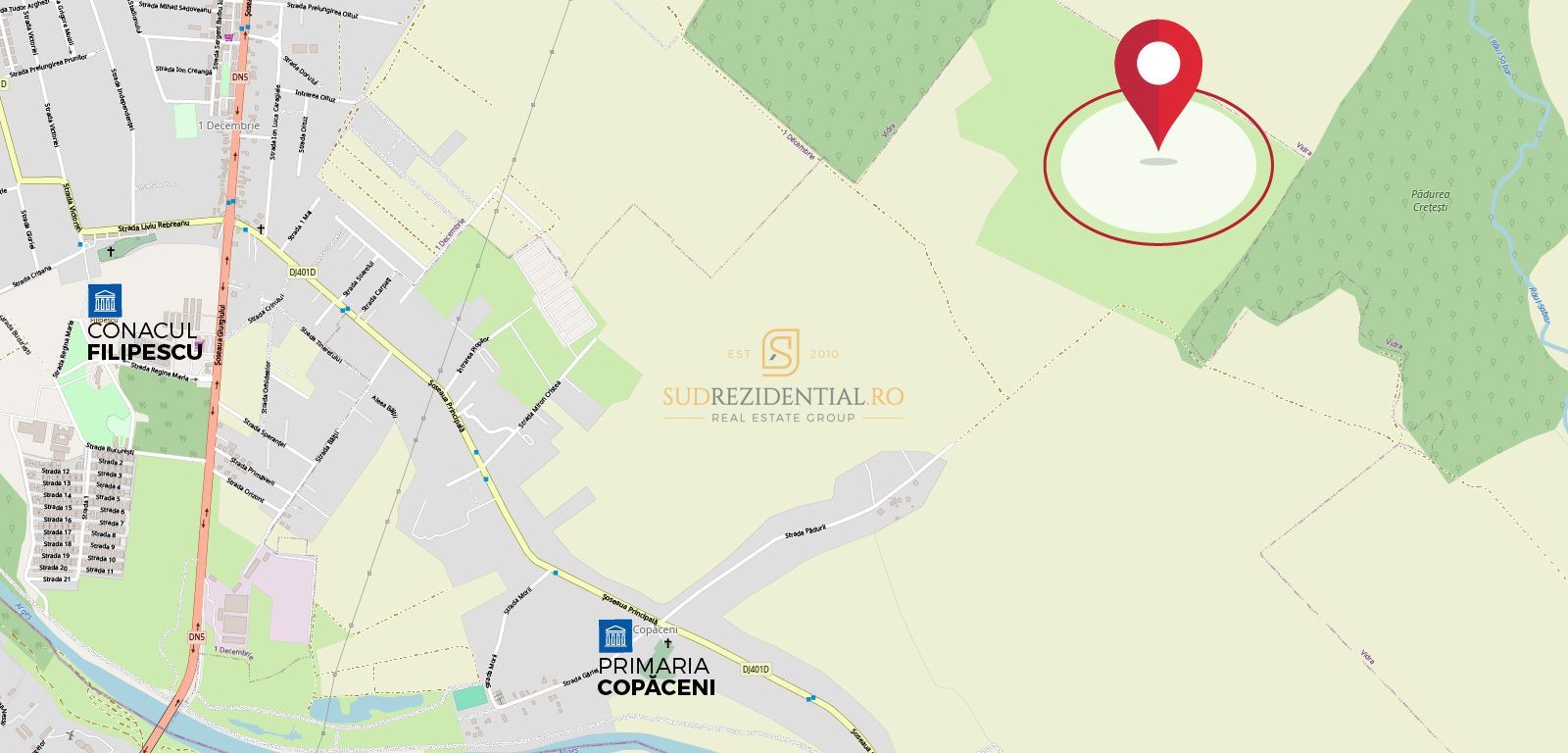 Teren intravilan 38.876 mp, Deschidere 72 ml, Copaceni, Vidra - Poză 4