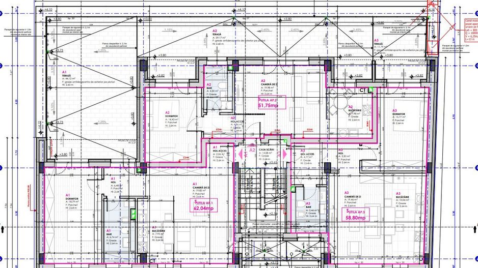 Vanzare apartament 2 camere Marasti, 62 mp plus 44 mp terasa - Poză 5