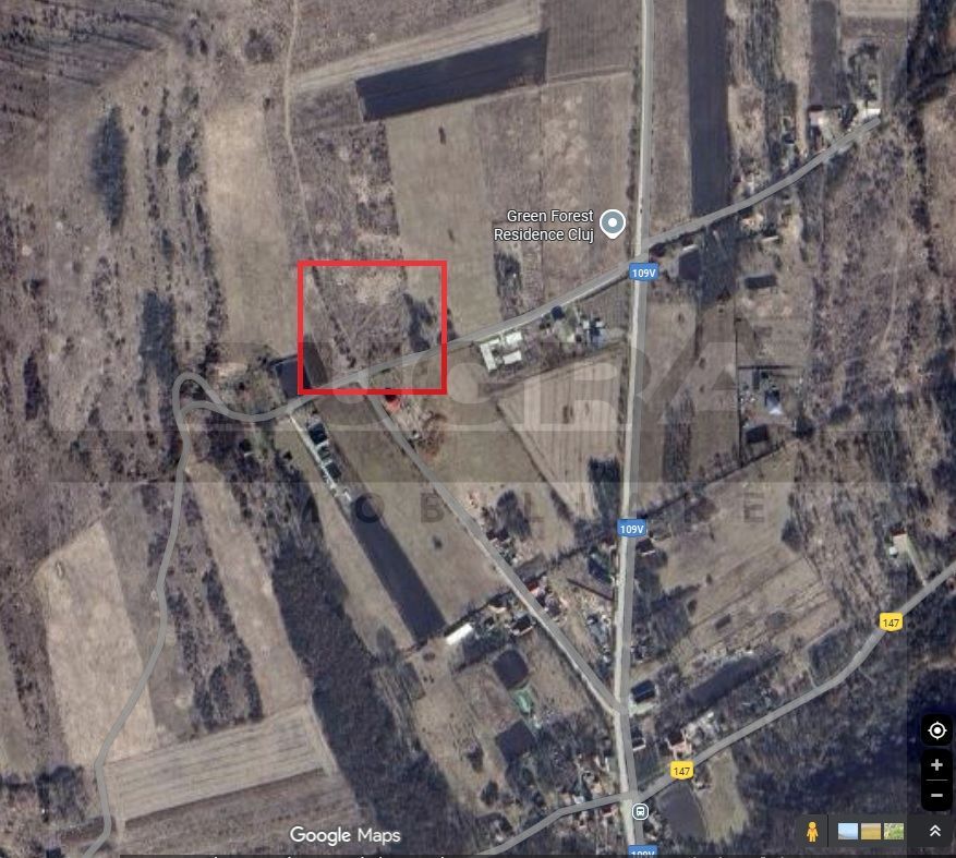 Teren intravilan, 3800 mp,  parcelabil, comuna Chinteni - Poză 1