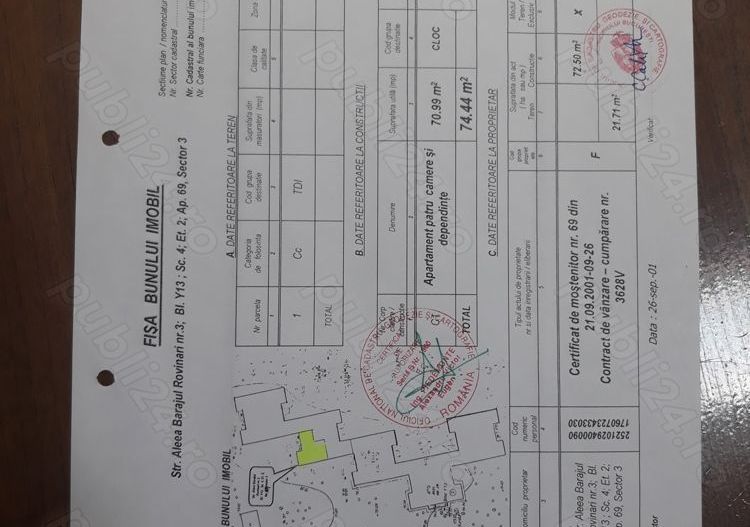 Vand apt 4 camere -114 mii   sect 3, Titan Barajul rovinari, - Poză 2