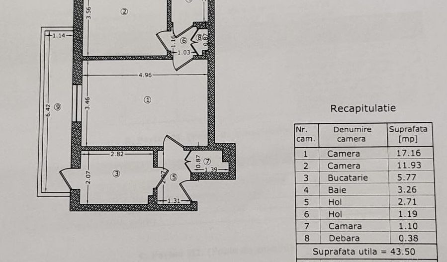 Apartament cu doua camere, Piata Sudului, 99.000€ - Poză 10