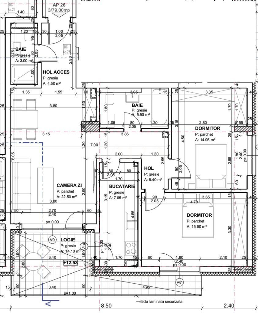 Apartament 3 camere, zona Andrei Muresanu. - Poză 1