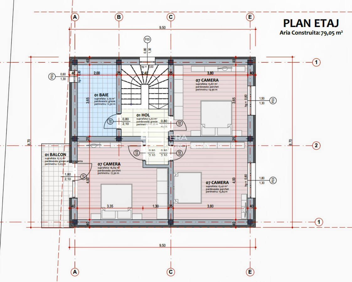 Casă individuală 125 mp utili, teren 480 mp, Cristian - proiect personalizabil - Schiță 7