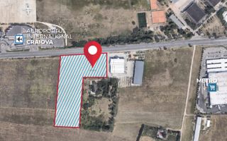 Teren de vanzare, zona Aeroport International Craiova, deschidere E574 - Poză 2