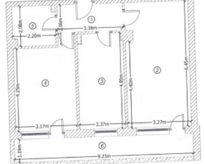 Apartament 2 camere,suprafata generoasa,loc parcare subteran - Poză 3