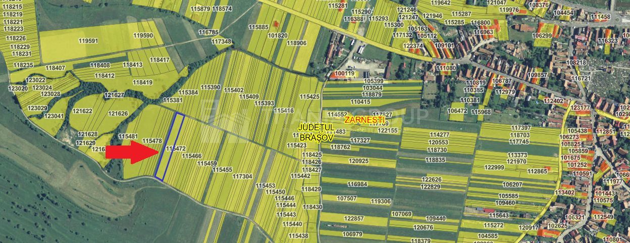 Teren intravilan, 2548 mp, cu priveliște superbă - Zărnești - Poză 10