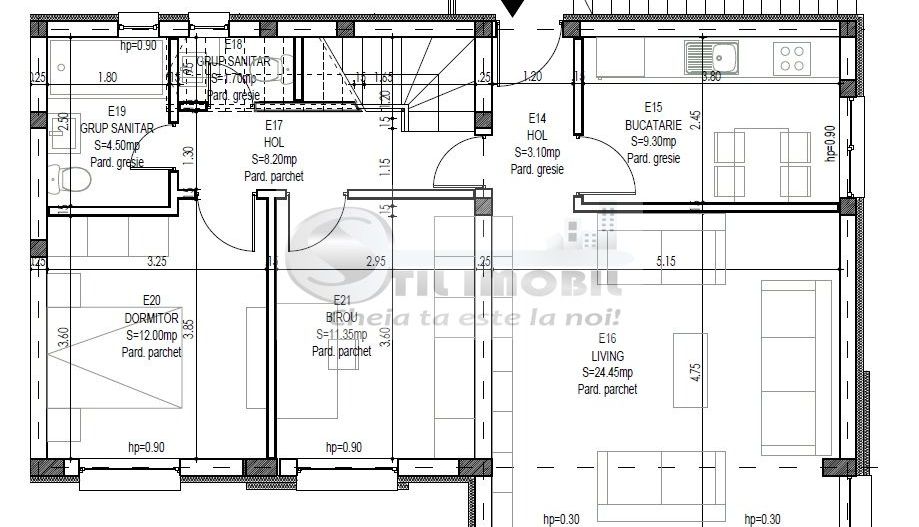 Ap. 3 camere 2bai + terasa zona Rediu - Poză 11
