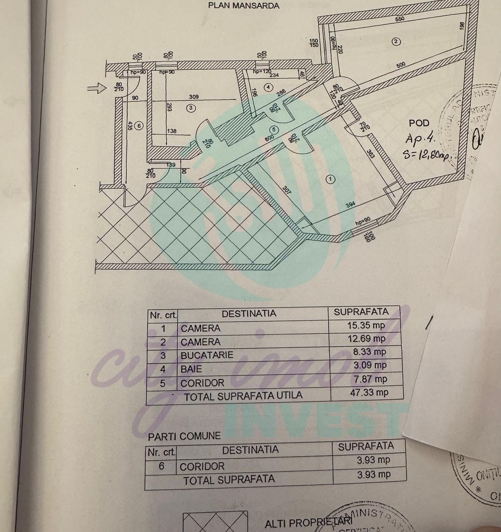 Două apartamente într-o vilă eleganta | Zona Unirii – Romulus | 129 mp - Poză 9