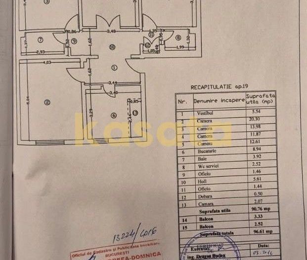 OPORTUNITATE | APARTAMENT 4 CAMERE | DOAMNA GHICA | BLOC 1990 - Poză 9