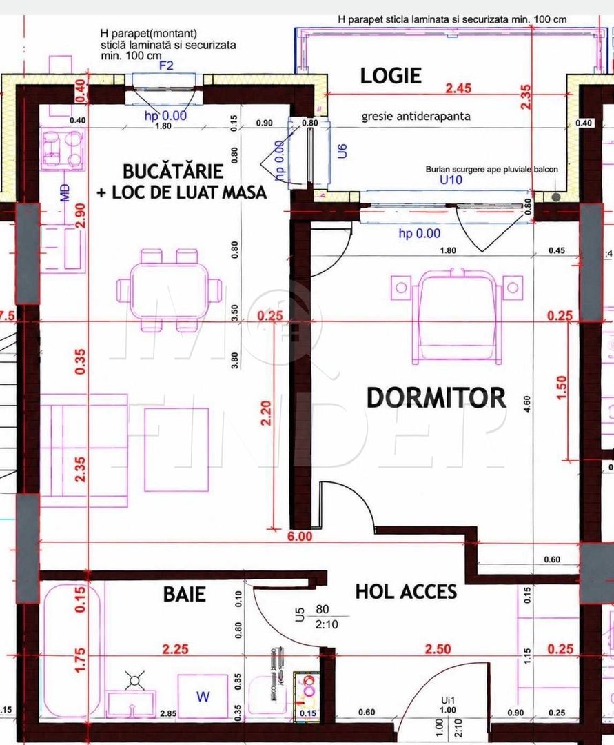Apartament cu CF, Florești, imobil nou - Schiță 4