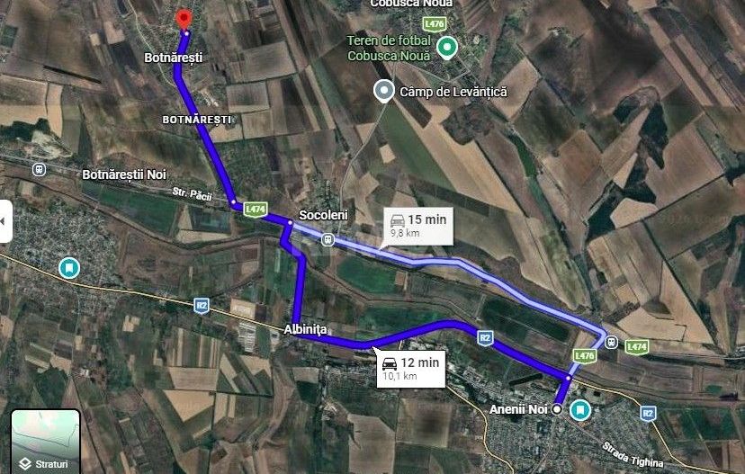Teren pentru construcții/prima linie – 17,5 ari, Botnăreștii Vechi, Raionul Anenii Noi - Poză 9