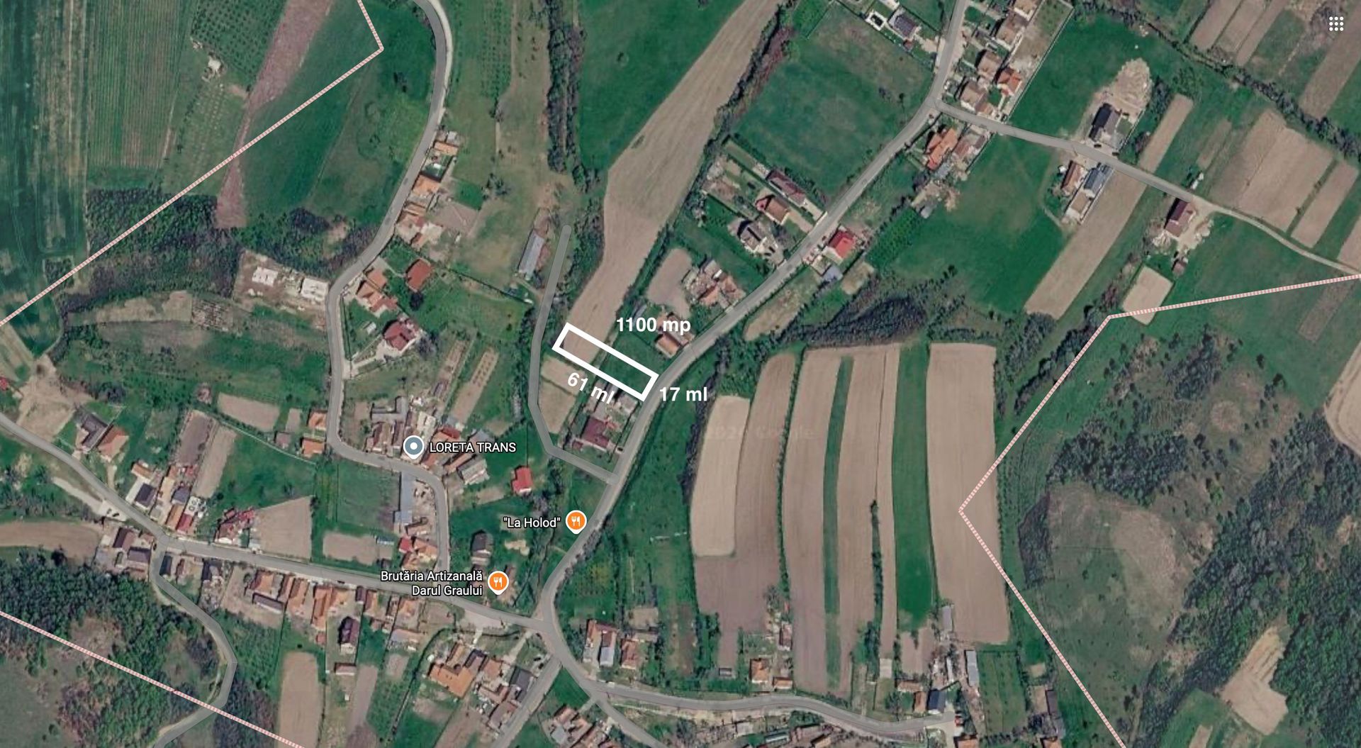 Teren intravilan 1100 mp – Hidișelul de Jos, cu utilități la limită - Poză 4