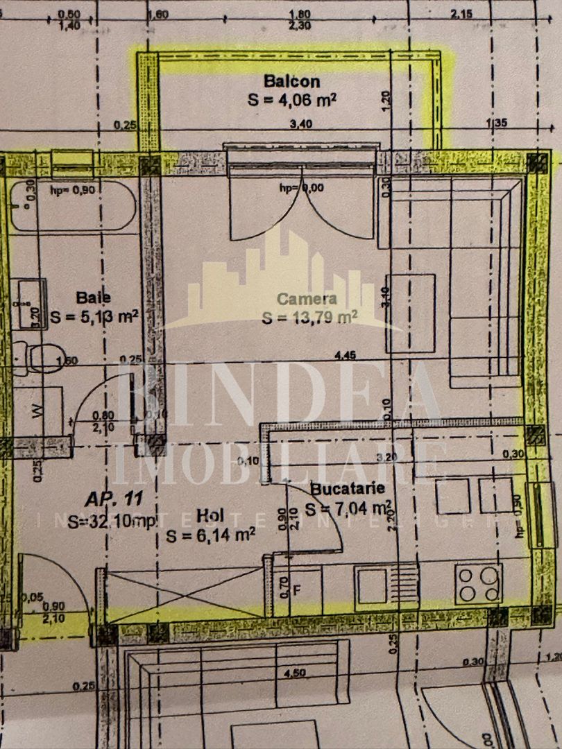 Apartament decomandat 36mp , etaj 1 Giroc- Esso, parcare proprie - Poză 12