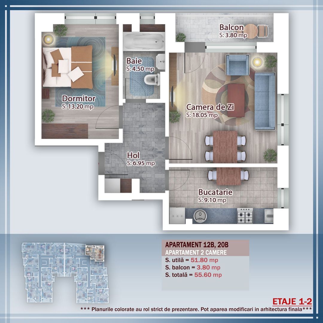 Apartament 2 camere Pallady Titan, Bl Boutique, DISCOUNT 10 % - Poză 1