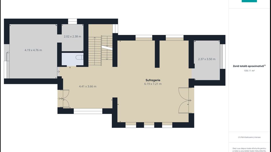 Vilă modernă pe 3 niveluri la gri în Poltura - Poză 29