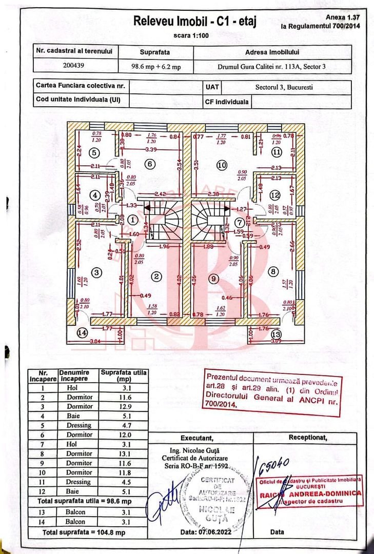 Casa 4 camere Sector 3 Theodor Pallady Mobilata Utilata - Schiță 30