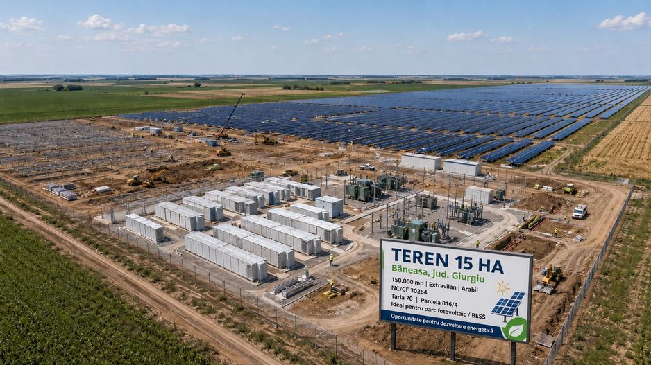 Teren  Potential Proiect Fotovoltaic. - Poză 1