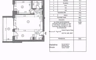 Apartament 2 Camere de Lux /Fabrica de Glucoza/Predare la alb-169.000 € - Schiță 14