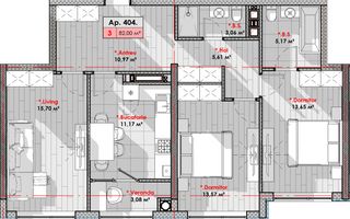 Vânzare, apartament, 2 camere, șos. Hâncești, Telecentru - Poză 5