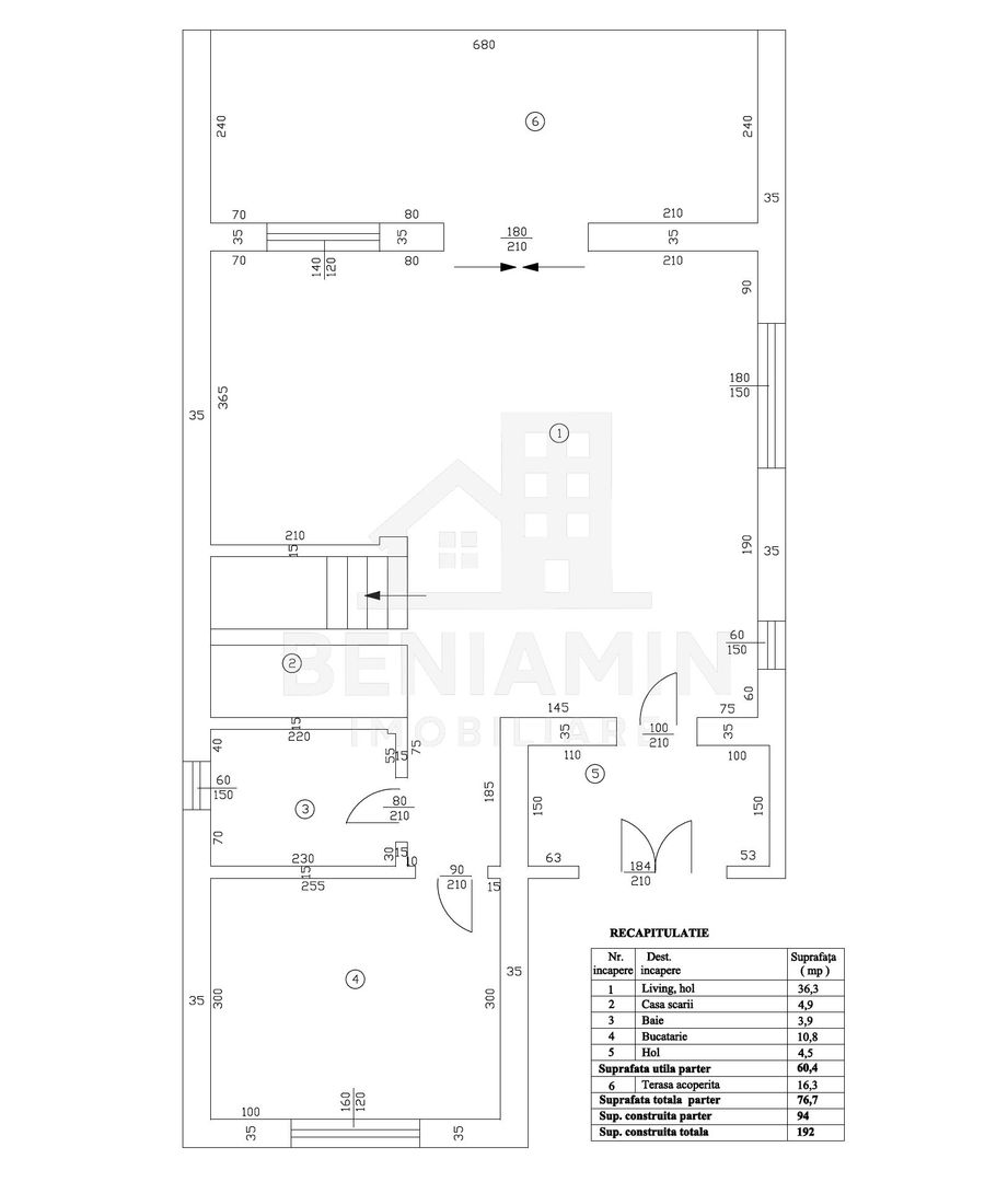 Casa P+1 Toate utilitatile 400mp teren-3 dormitoare-3 bai-La cheie - Schiță 8
