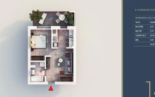 Ap 2 cam, incalzire in pardoseala , aer conditionat, Comision 0 - Poză 3