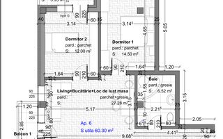 Ap cu 3 camere si 2 balcoane la etajul 1- Selimbar, zona de case - Poză 3