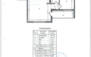 2 camere | Bulevardul Pipera | Erou Iancu Nicolae | Rose Residence - Schiță 13