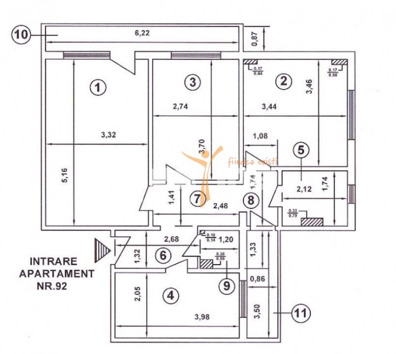 Liceul Bolintineanu | 3 camere | 69mp | et 3 | anvelopat | 96.000 euro - Poză 10