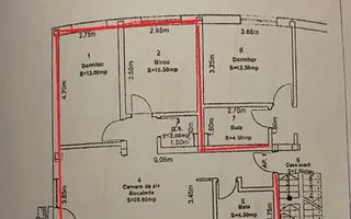 Apartament cu 3 camere si grădină 74 mp zona Triajului Selimbar - Schiță 15