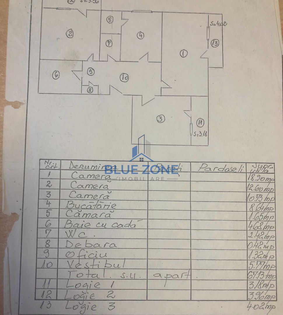 Dristor | 3 camere | 67 mp + 3 balcoane | 2 băi | Etaj 2 - Poză 8