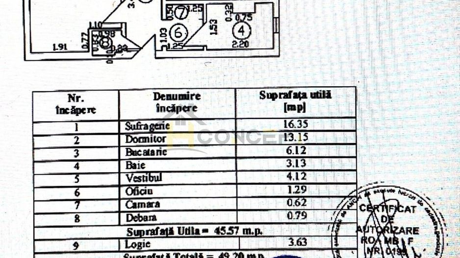Ap 2 camere mobilat centrala proprie Grand Arena - Poză 13