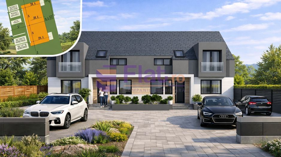 Teren intravilan cu autorizație Duplex | Hărman, Brașov | Utilități - Poză 1