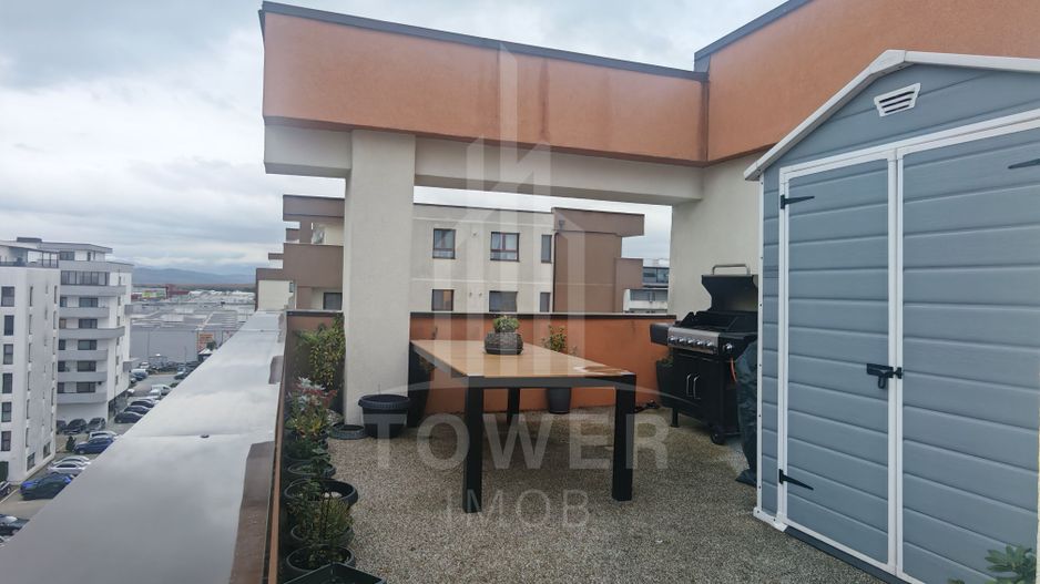 Penthouse 116 mp, terasă generoasă- vedere panoramică, compartimentare excelenta - Poză 15