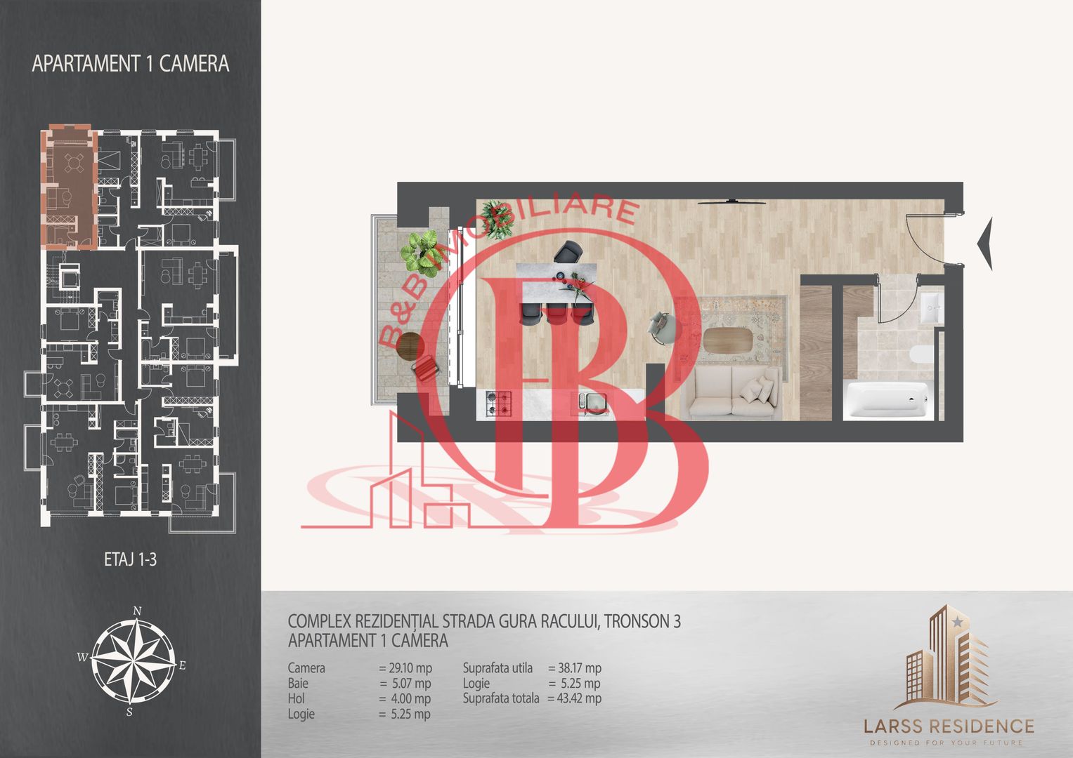 Garsoniera ideala investitie  Pallady Metrou Nicolae Teclu - Schiță 11